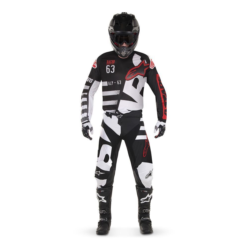 Alpinestars Youth Racer Braap MX Pants - Black White Red - Size 22 ...