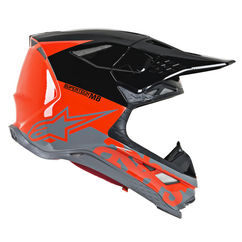 Alpinestars Supertech SM8 Radium MX Helmet - Red/Black/Grey: MASH ...