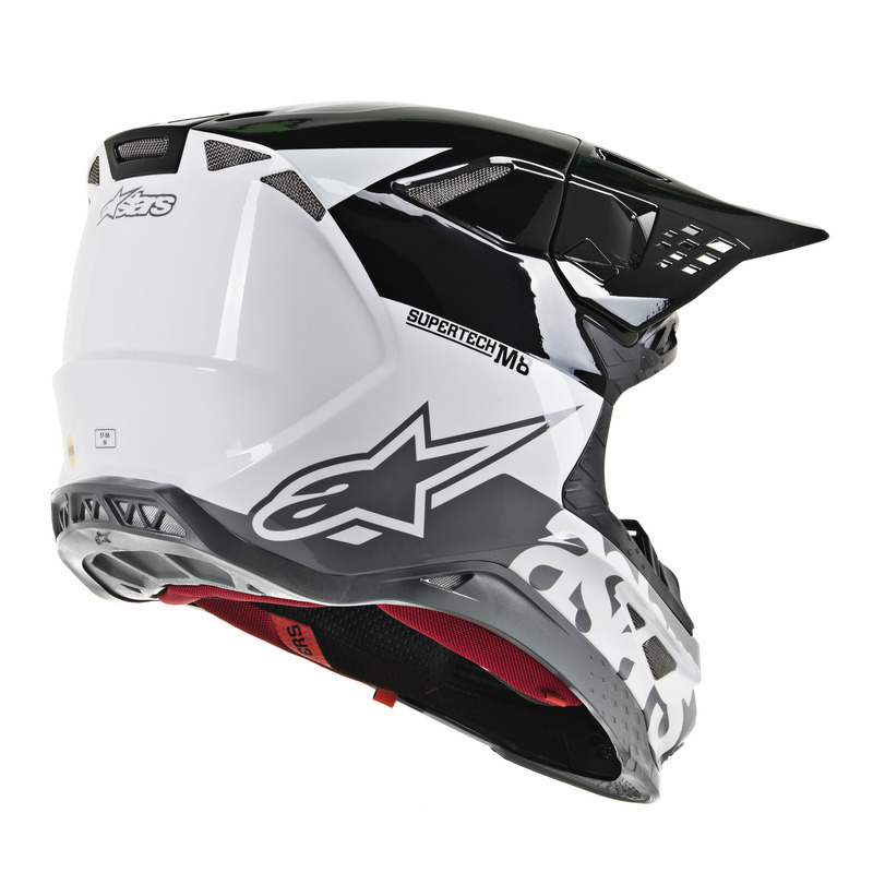 Alpinestars Supertech SM8 Radium MX Helmet Black/White/Grey MASH