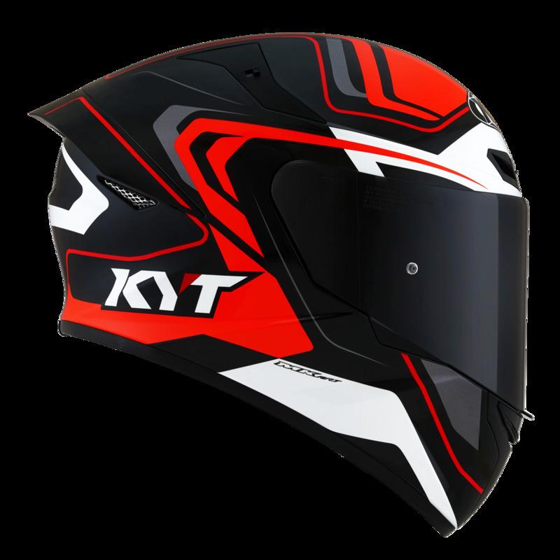 KYT TT-Course Grand Prix White/Light Blue – Lets Gear Up