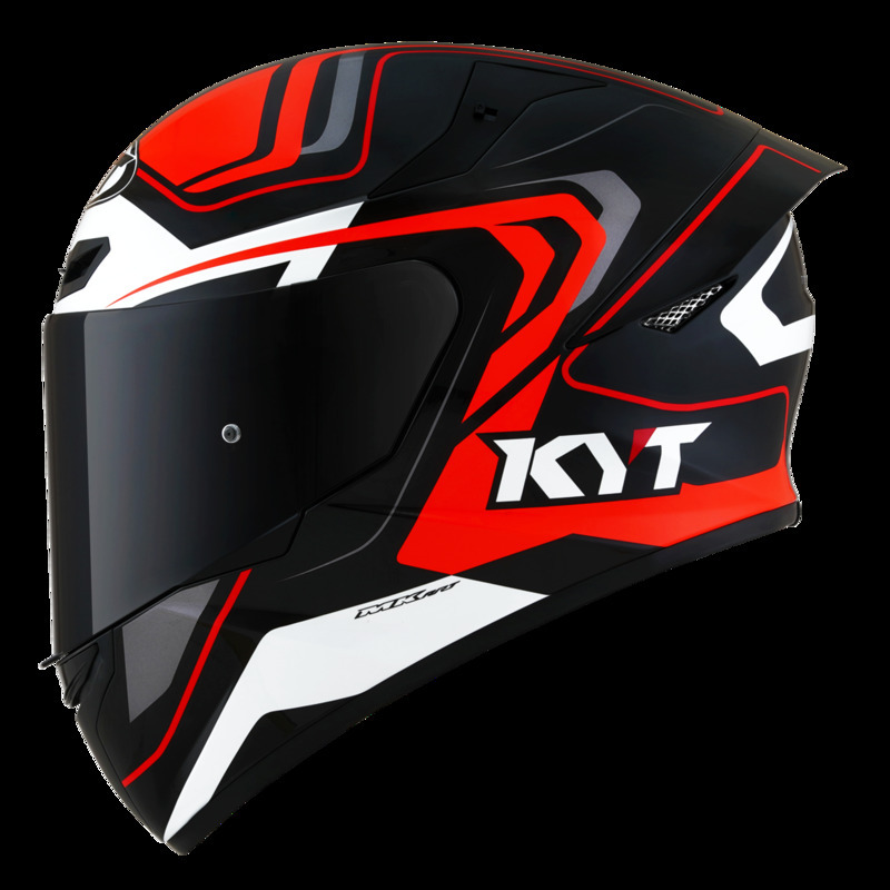 KYT TT-Course Grand Prix White/Light Blue – Lets Gear Up