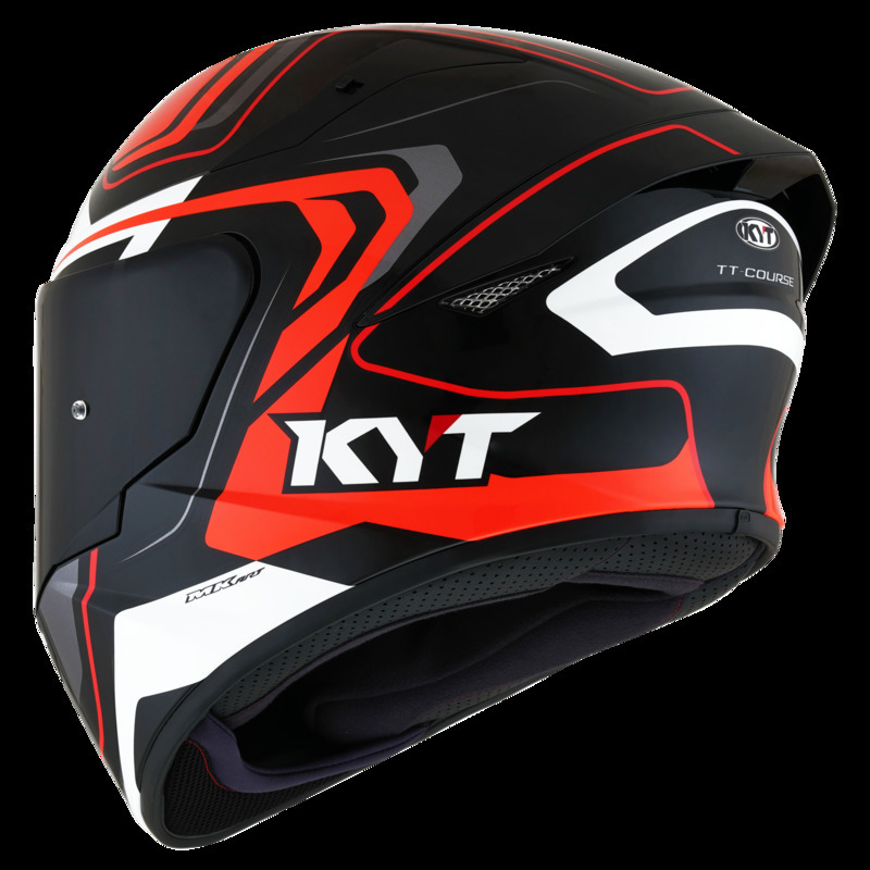 KYT TT-Course Grand Prix White/Light Blue – Lets Gear Up