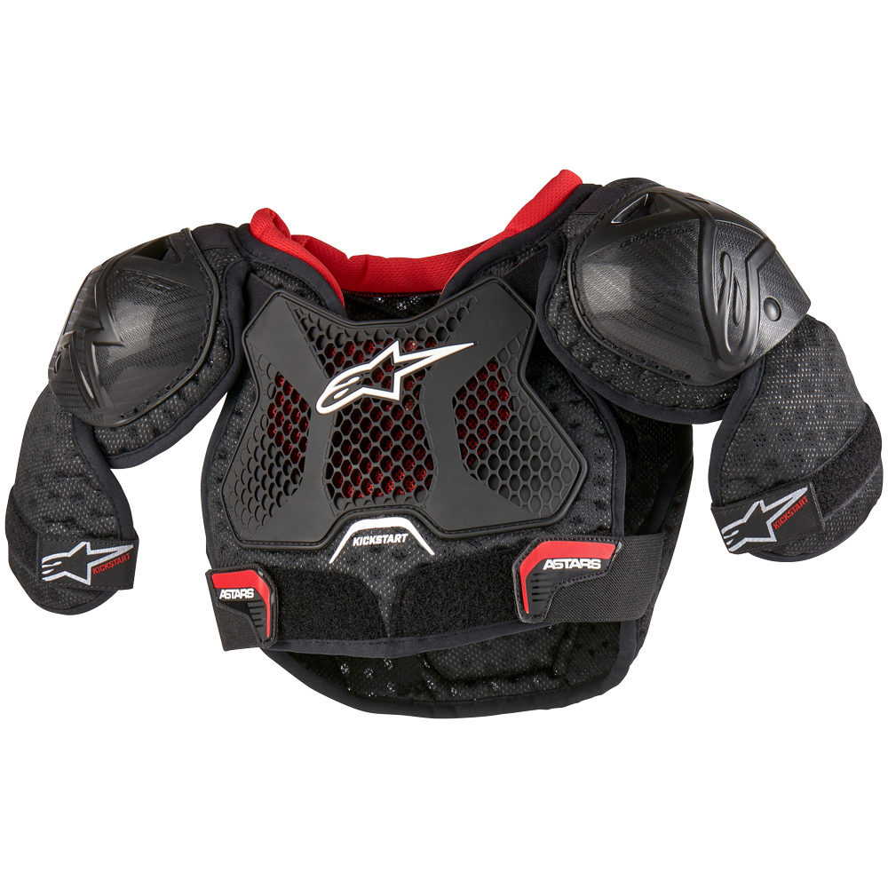 FOX RACING YOUTH RAPTOR PROFRAME LC, CE - CHEST PROTECTOR - BLACK/WHITE