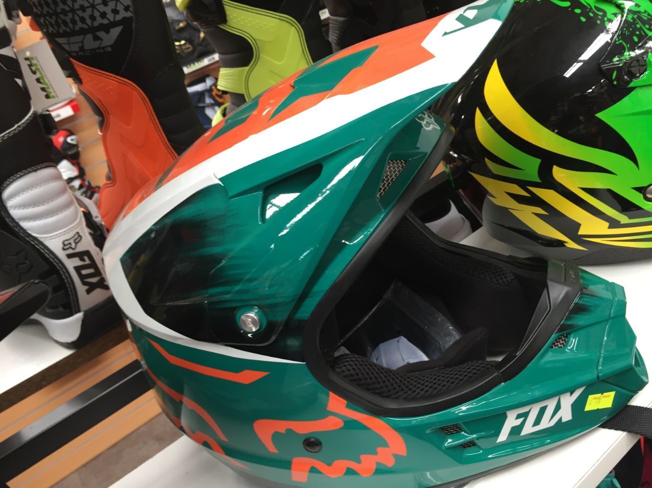 orange mx helmet