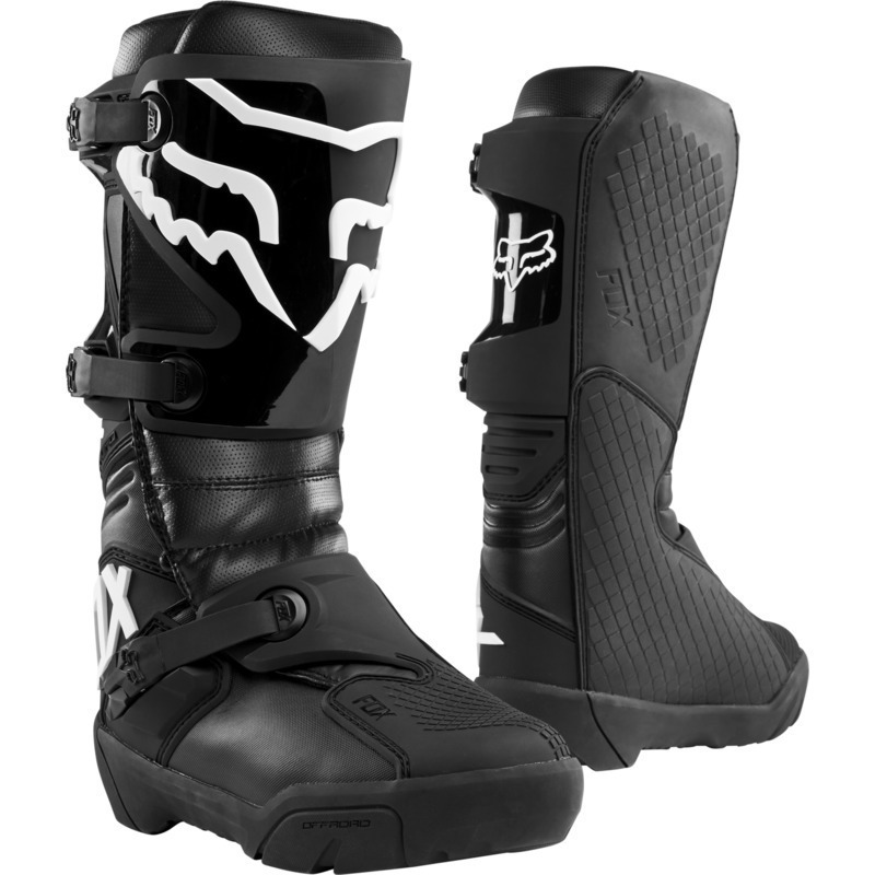 Fox Comp X Boot MX Boots - Black: MASH - Melbourne Action Sports Home