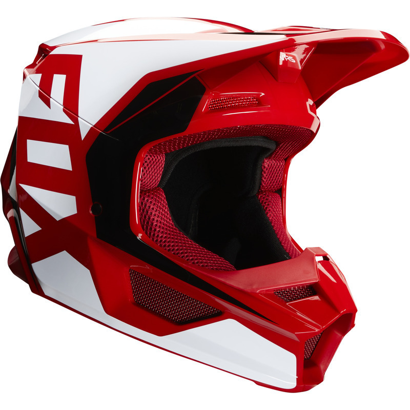 Fox V1 Prix ECE MX Helmet - Red: MASH - Melbourne Action Sports Home