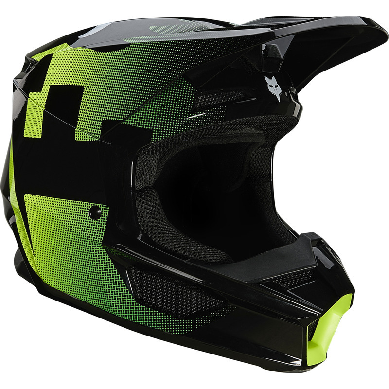 Fox V1 Tayzer Helmet ECE MX Helmet 2021 - Black: MASH - Melbourne ...