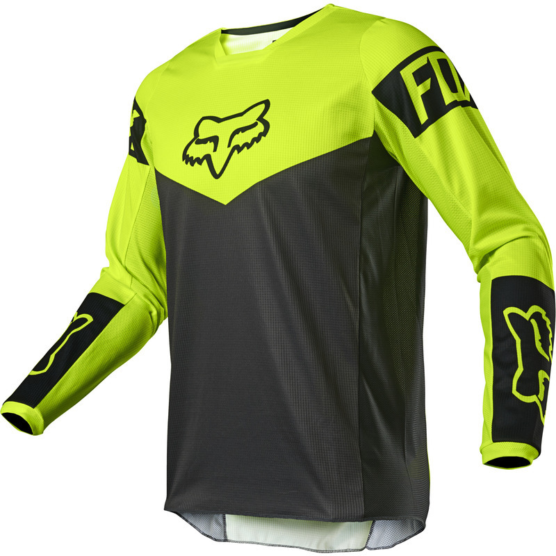 Fox Youth 180 Revn MX Jersey 2021 - Fluoro Yellow: MASH - Melbourne ...