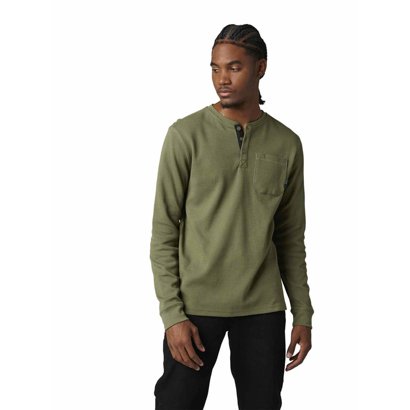 Henley hotsell shirt green