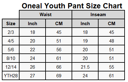 Oneal Youth Element Racewear MX Pants - Blue/Black - Size 2/3: MASH -  Melbourne Action Sports Home