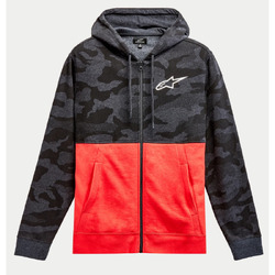 Alpinestars Camo Block Hoodie - Charcoal/Heather Maroon