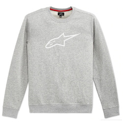 Alpinestars Ageless Crew Fleece - Grey Heather/Royal Blue