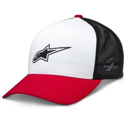 Alpinestars Advantage Tech Trucker Hat/Cap - White/Red/Black