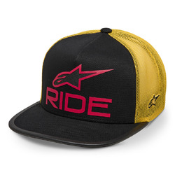 Alpinestars Ride 4.0 Trucker Hat/Cap - Black/Yellow/Red