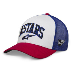 Alpinestars Dunker Trucker Hat/Cap - White/Red/Blue