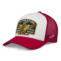 Alpinestars Heritage Patch Trucker Hat/Cap - White/Red