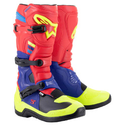 Alpinestars Tech 3 - Bright Red/Dark Blue/Fluro Royal Blue