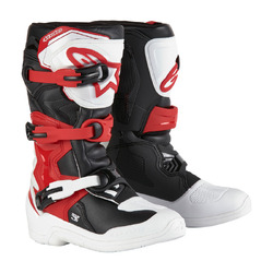 Alpinestars Tech 3S Boot Kids - White/Black/Bright Red