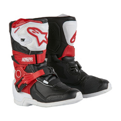 Alpinestars Tech 3S Boot Kids - White/Black/Bright Red