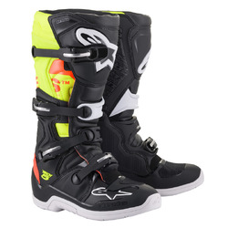 Alpinestars Tech 5 MX Boot - Black/Fluro Red/Fluro Red/Yellow