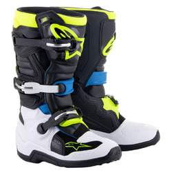 Alpinestars Tech 7S Youth - Black/Blue/Fluro Red/Yellow