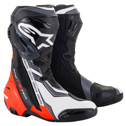 Alpinestars Supertech R V2 Boot - Black/Fluro Red/Red/Grey