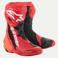 Alpinestars Supertech R V2 Vented Boot - Fluro Red/Red