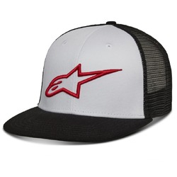 Alpinestars Corp Trucker Hat/Cap - White/Black