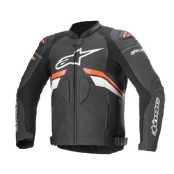 Alpinestars GP Plus R V3 Air Leather Jacket - Black/Fluro Red/White