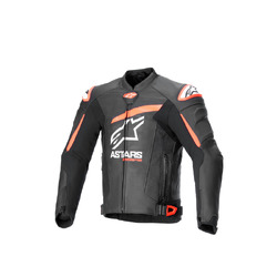 Alpinestars GP Plus R V4 Airflow Leather Jacket - Black/Fluro Red/Red/White