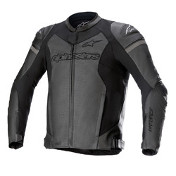 Alpinestars GP Force Leather Jacket Airflo - Black/Black