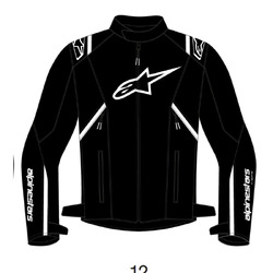 Alpinestars T SPS V2 Waterproof Jacket - Black/White