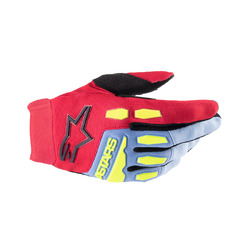 Alpinestars Full Bore Glove Youth - Light Blue/Red/Berry/Black