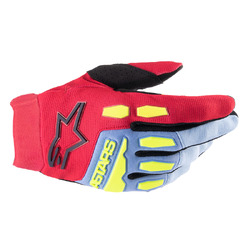 Alpinestars Full Bore Glove - Light Blue/Red/Berry/Black