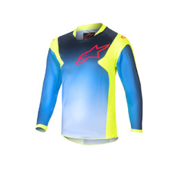 Alpinestars Racer Hoen Jersey Kids - Fluro Royal Blue/Blue/Navy