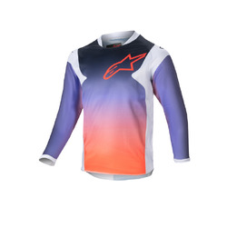 Alpinestars Racer Hoen Jersey Kids - Light Grey/Orange/Black