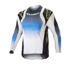 Alpinestars Racer Push Jersey Kids - Clear/Blue/White