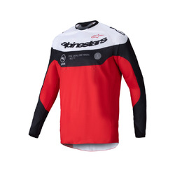 Alpinestars Pro-Dura Jersey - Black/Bright Fluro Red/White/Blue