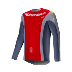 Alpinestars Techstar Melt Jersey - Bright Red/Grey