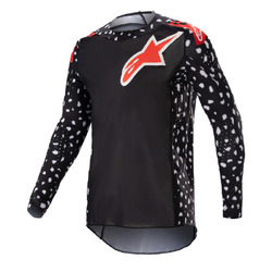 Alpinestars Supertech North Jersey - Black/Neon Red