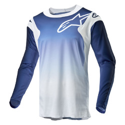 Alpinestars Racer Hoen Jersey - White/Dark Navy/Light Blue