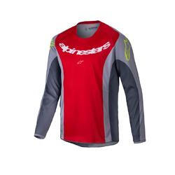 Alpinestars Racer Melt Jersey Youth - Bright Red/Grey