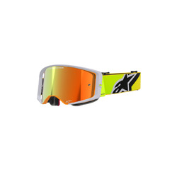 Alpinestars Supertech Corp Goggle - Mirror Red Lens - Yellow/Fluro Red/Grey