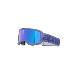 Alpinestars Vision 5 Wordmark Goggle - Mirror Blue Lens - Purple