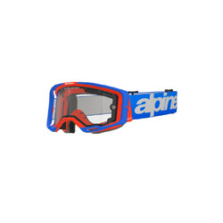 Alpinestars Vision 8 Wordmark Goggle - Dual Pane Clear Lens - Blue/Orange