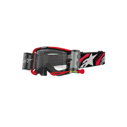 Alpinestars Vision 8 Luar Goggle - Clear Roll Off Lens - Red/Black