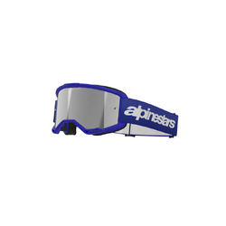 Alpinestars Vision 3 Wordmark Goggle - Mirror Silver Lens - Blue