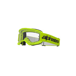 Alpinestars Vision 3 Wordmark Goggle Clear Lens - Fluro Yellow