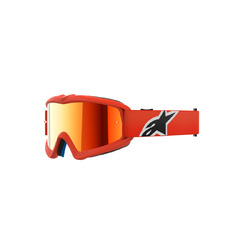 Alpinestars Youth Vision Corp Goggle - Mirror Red Lens - Orange