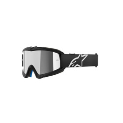 Alpinestars Youth Vision Corp Goggle - Mirror Silver Lens - Black